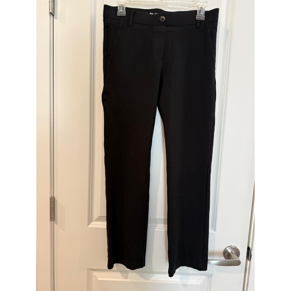 Betabrand Dress Pant Yoga Pants Black Straight Leg Petite Medium M S-Petite